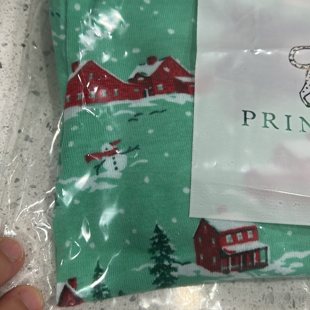 NWT PrintFresh Kids Winter Wonderland Christmas Holiday Cotton Pajama Set - 6 - Picture 3 of 5